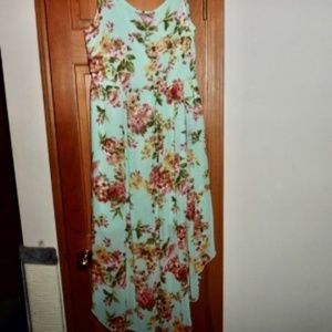 Lovely High low summer Dress, Sleeveless, Lined, wedding, party, Easter, pretty